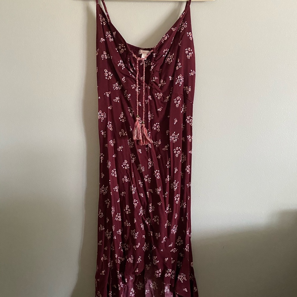 sleeveless high low dress